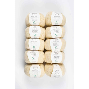 10 Pack of Mericash, 1 color Bundles Nordic Yarn 