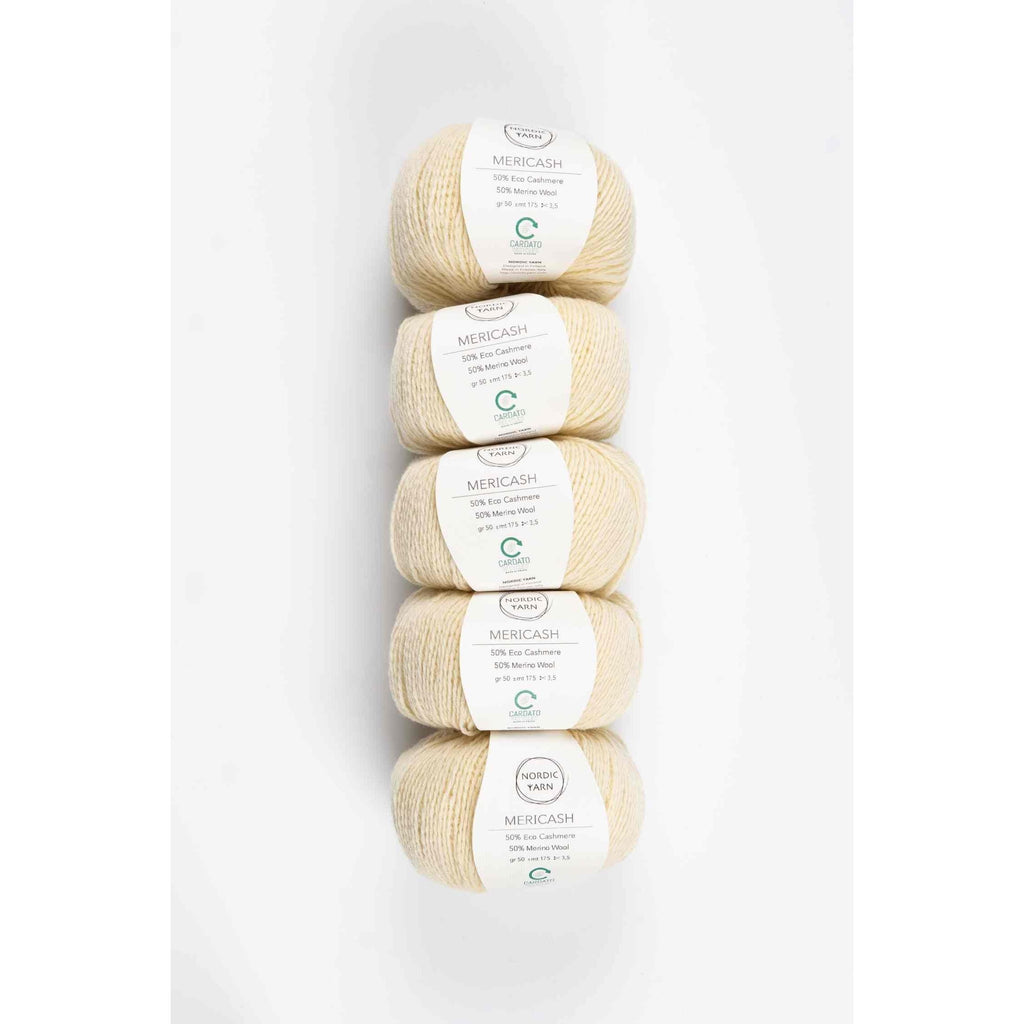 5 Pack of Mericash, Mixed colors Bundles Nordic Yarn 