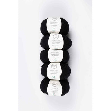 5 Pack of Mericash, 1 color Bundles Nordic Yarn 