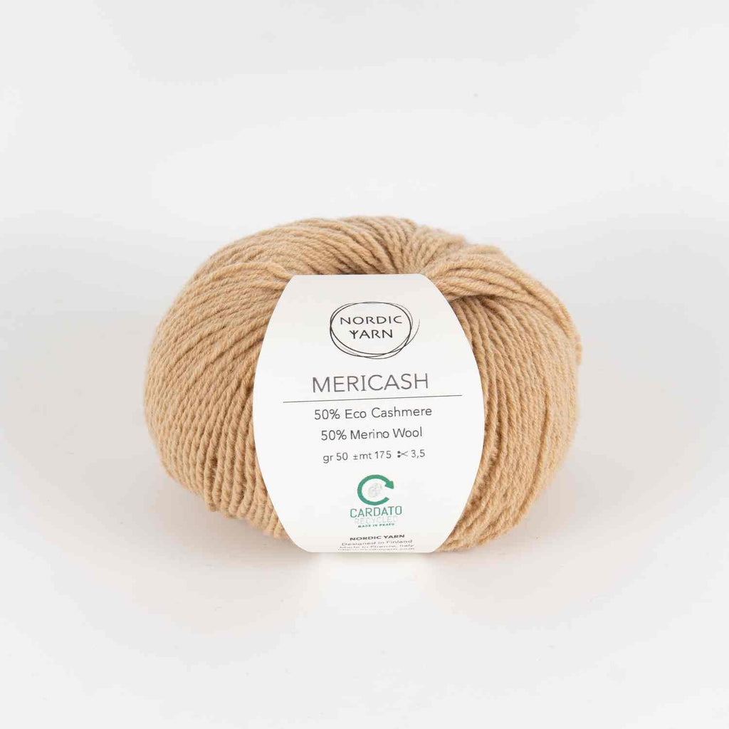 10 Pack of Mericash, 1 color Bundles Nordic Yarn Natural 