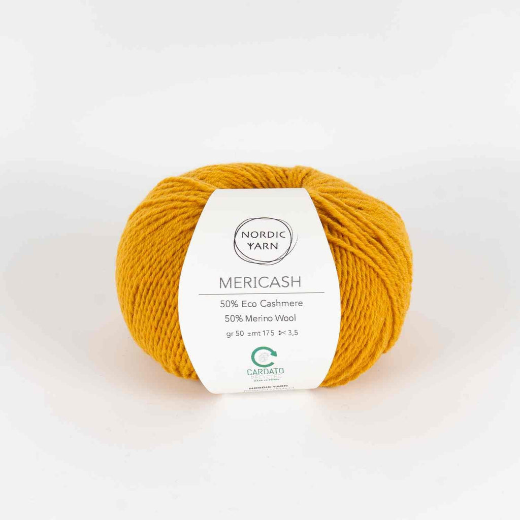 5 Pack of Mericash, 1 color Bundles Nordic Yarn Senape 