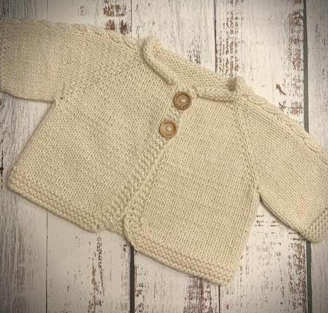 Neve Baby Cardigan Pattern - Nordic Yarn