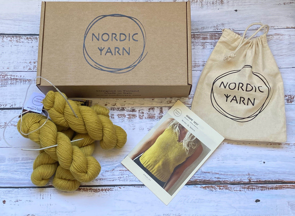 Senape Vest Kit Vest Nordic Yarn 